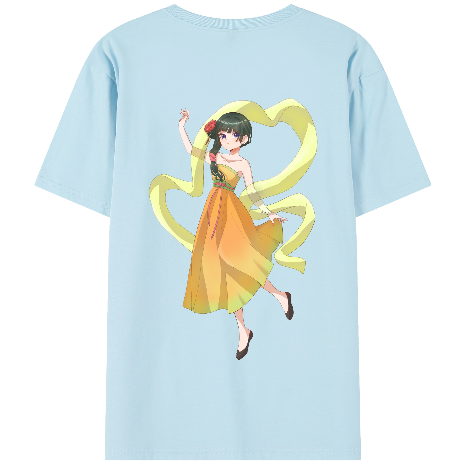 （画像用） 薬屋のひとりごと The Apothecary Diaries 綿100％半袖Tシャツ（背面プリント）
